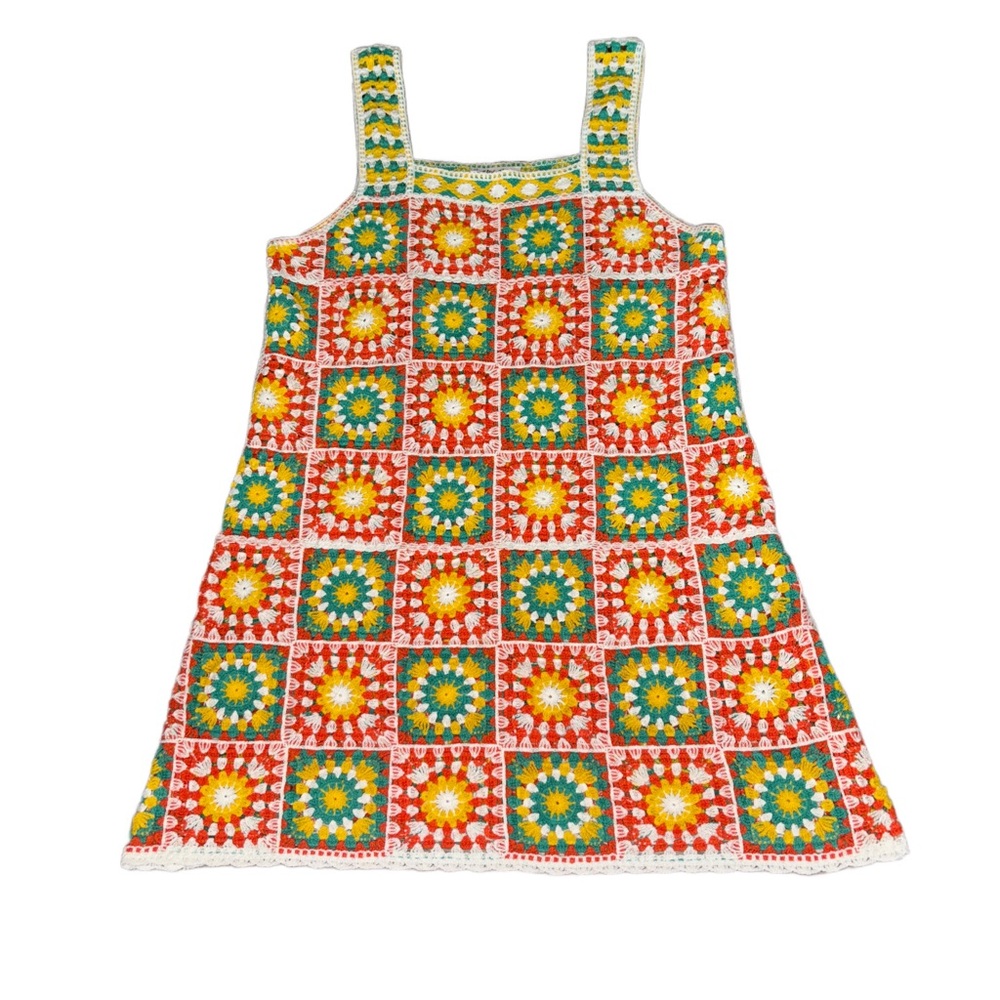 Colorful Crochet Patterned Dress - Picture 3 of 4